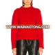 ladies sweaters knitted red with cashmere sweater for women winter