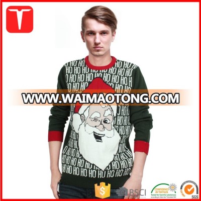 Custom santa clause pullover christmas sweaters men