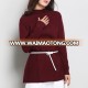 girl semi turtleneck knitted jumper dress for ladies